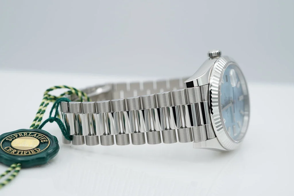 Rolex Day-Date PLATINUM ICE BLUE – gallery view