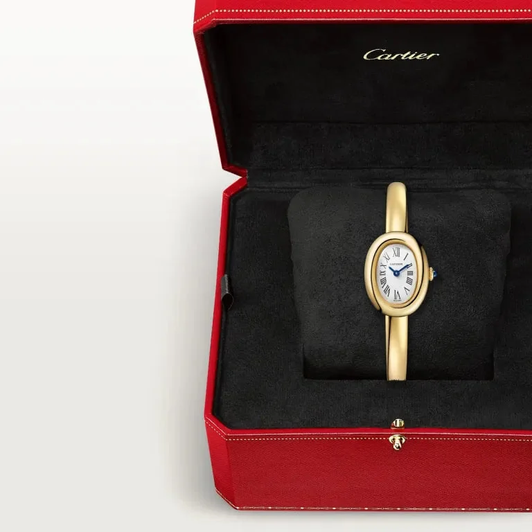 Cartier baignoire or jaune 25mm taille 17 – gallery view