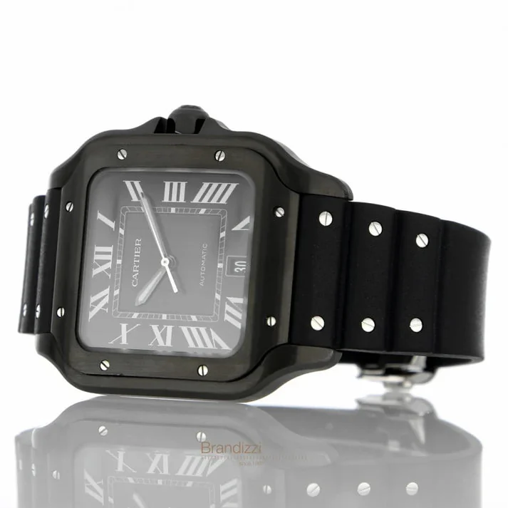 CARTIER SANTOS BLACK Silicone – gallery view