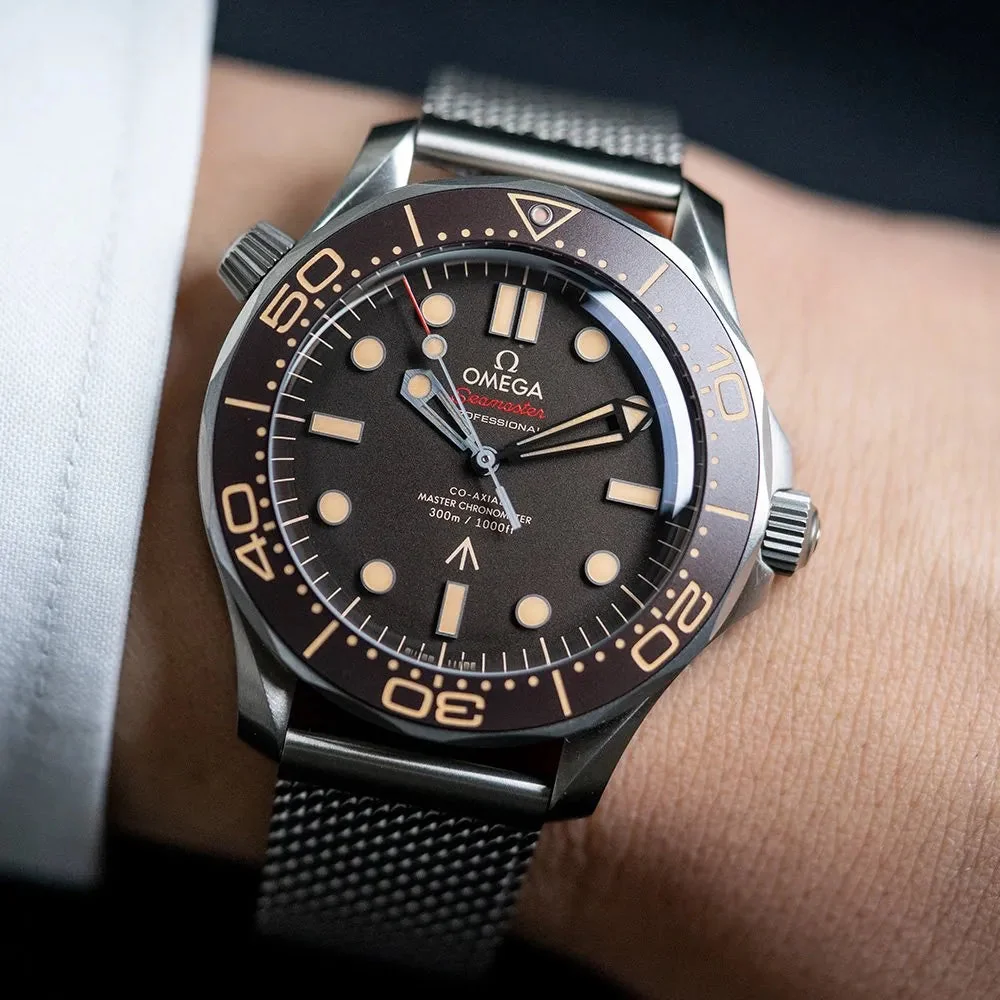 Omega Seamaster Diver 42 MM steel bracelet silver/brown – gallery view