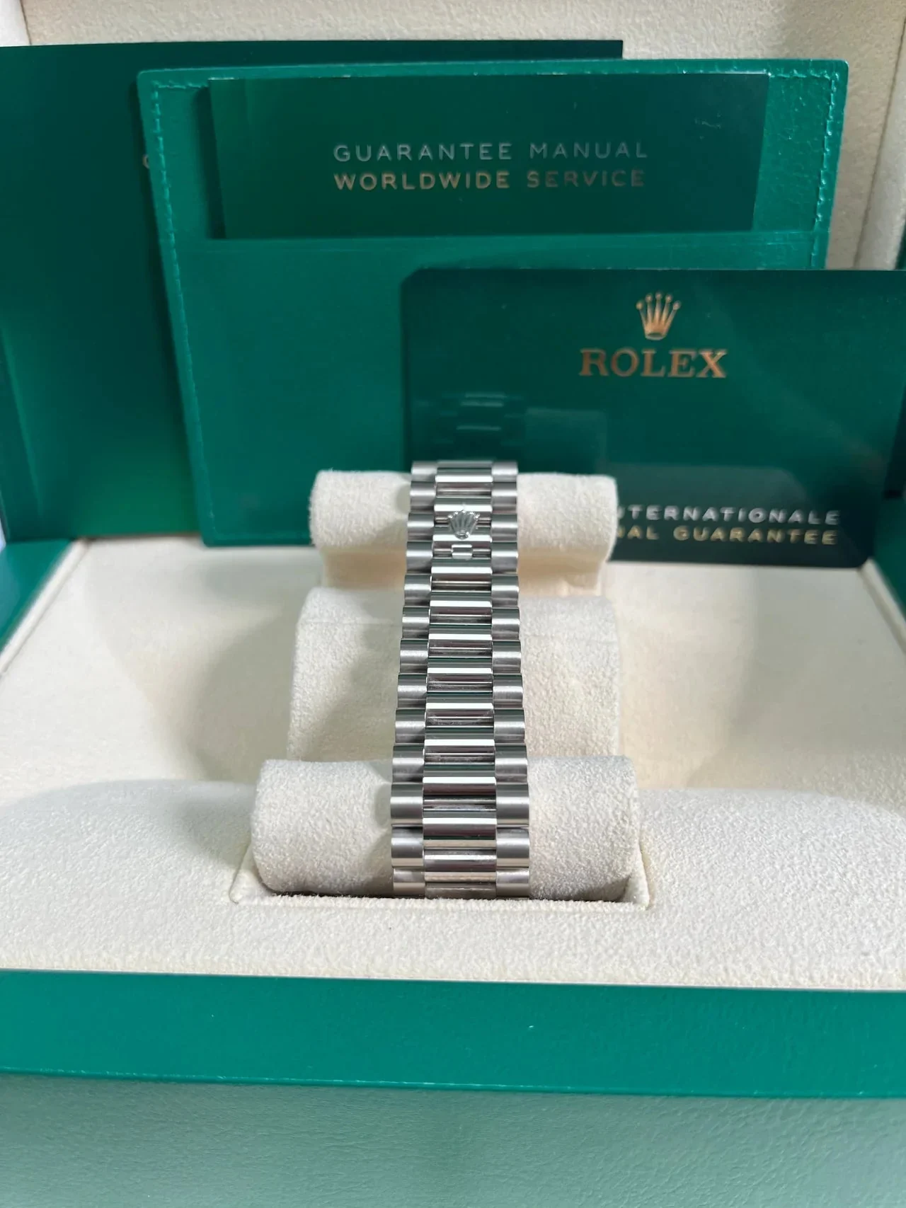 Rolex Day-Date Olive Green Silver – gallery view