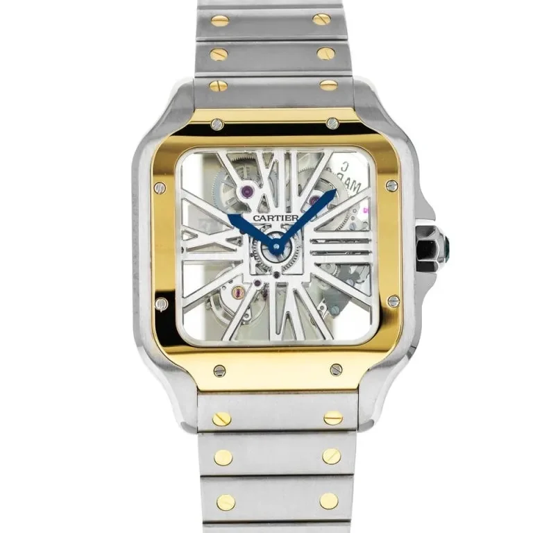 Cartier SANTOS DE CARTIER Skeleton gold/silver – main view