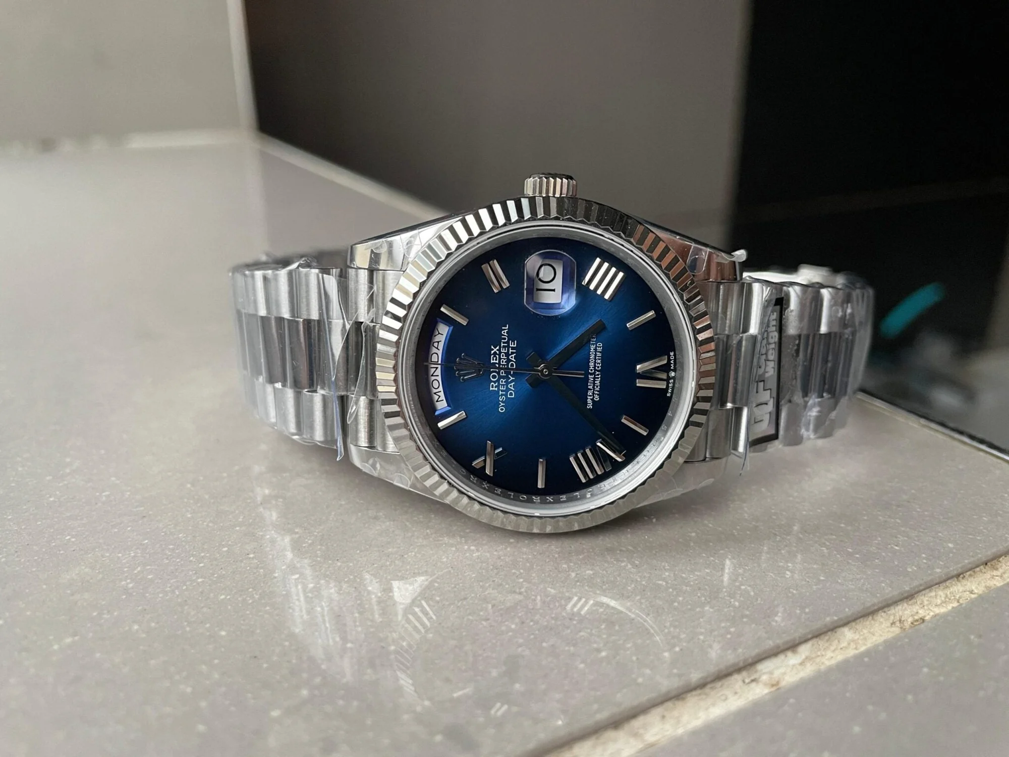 ROLEX DayDate 40 Blue / Black Dial – gallery view