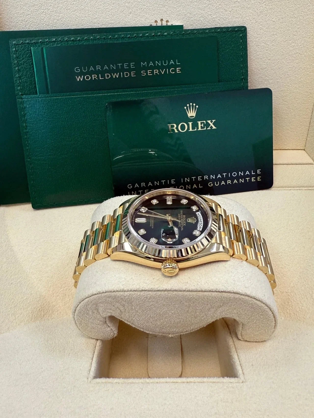 Rolex Day-Date Green Ombre Dial – gallery view
