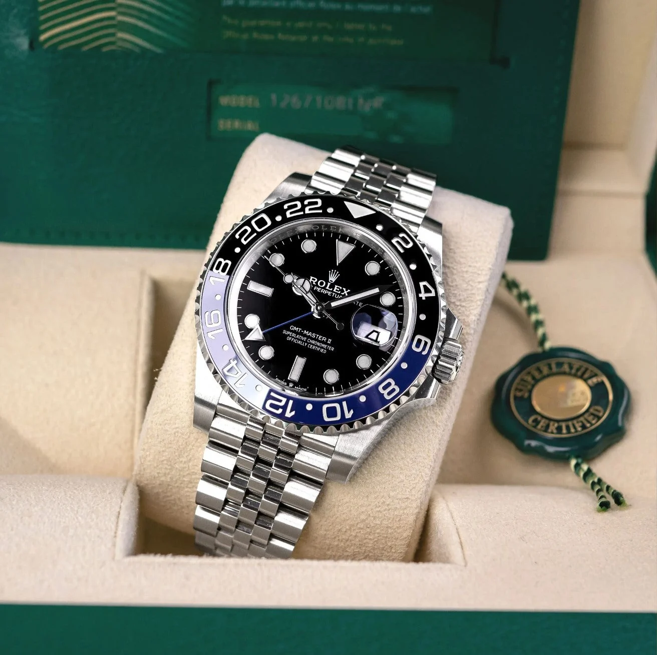 Rolex GMT-Master II "BATMAN" 126710BLNR Jubilée Men's – gallery view