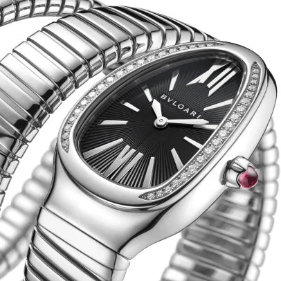 SERPENTI TUBOGAS GRIS/NOIR SERTIE – gallery view