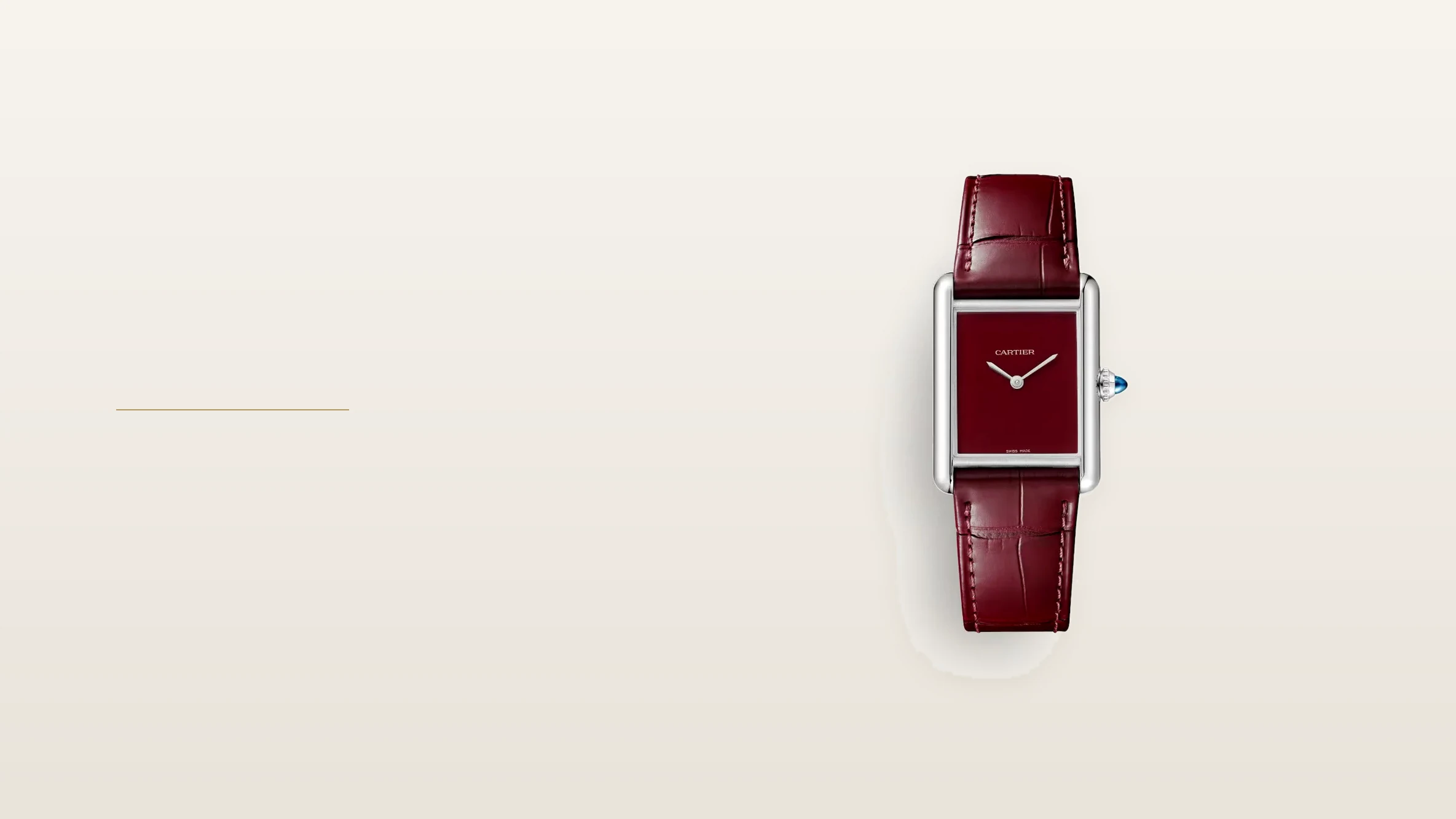 Cartier Tank featured watch