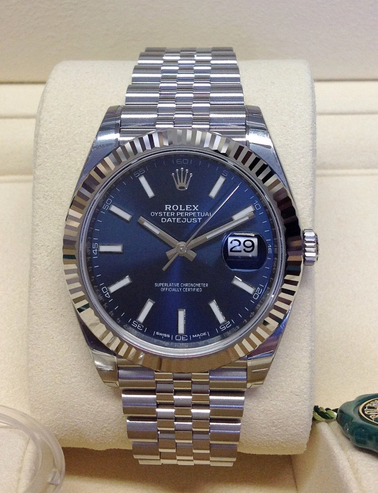 Rolex Datejust 41 Blue Jubilee Men's – gallery view