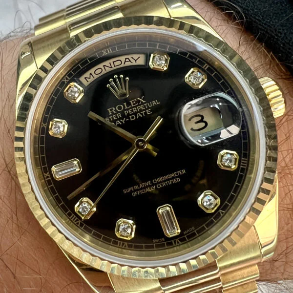 Rolex Day-Date 36 Black Dial – gallery view