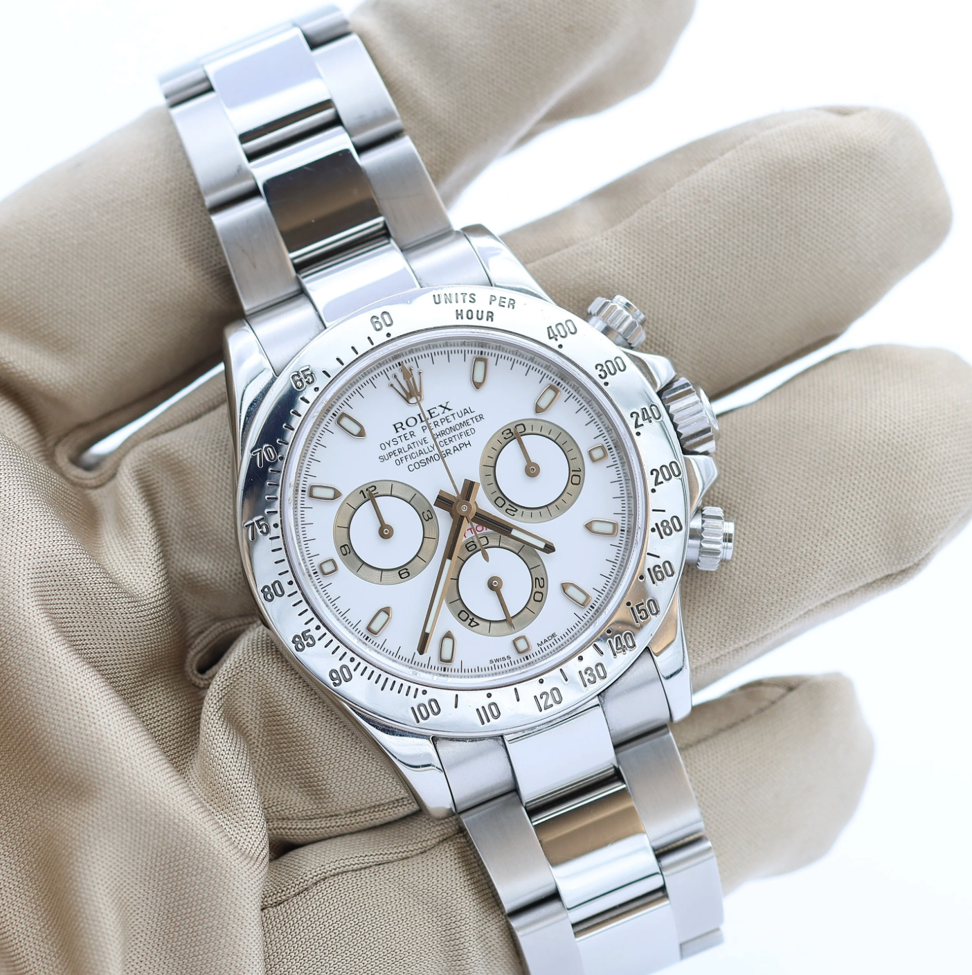 Rolex Daytona Oyster Cosmograph Stainless Steel Aph Chromalight – gallery view