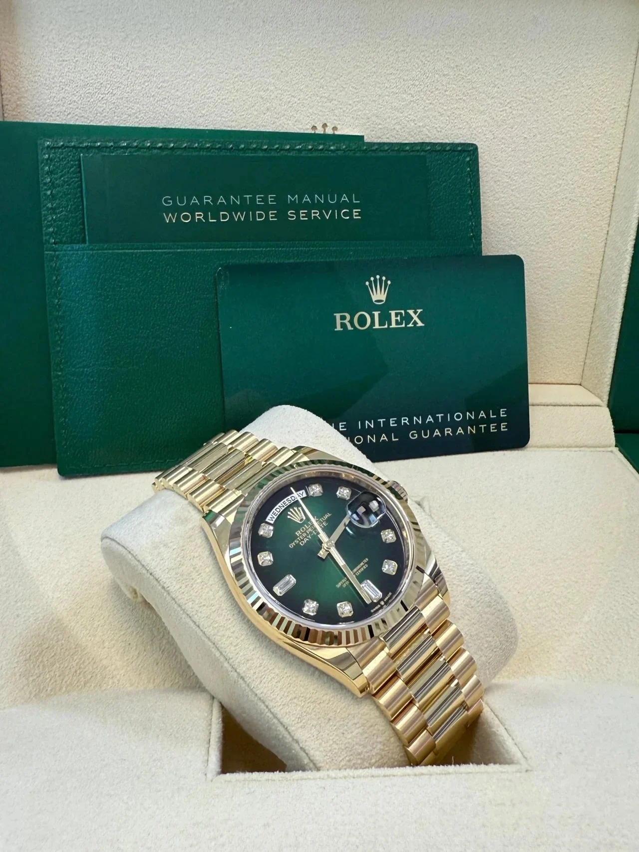 Rolex Day-Date Green Ombre Dial – gallery view