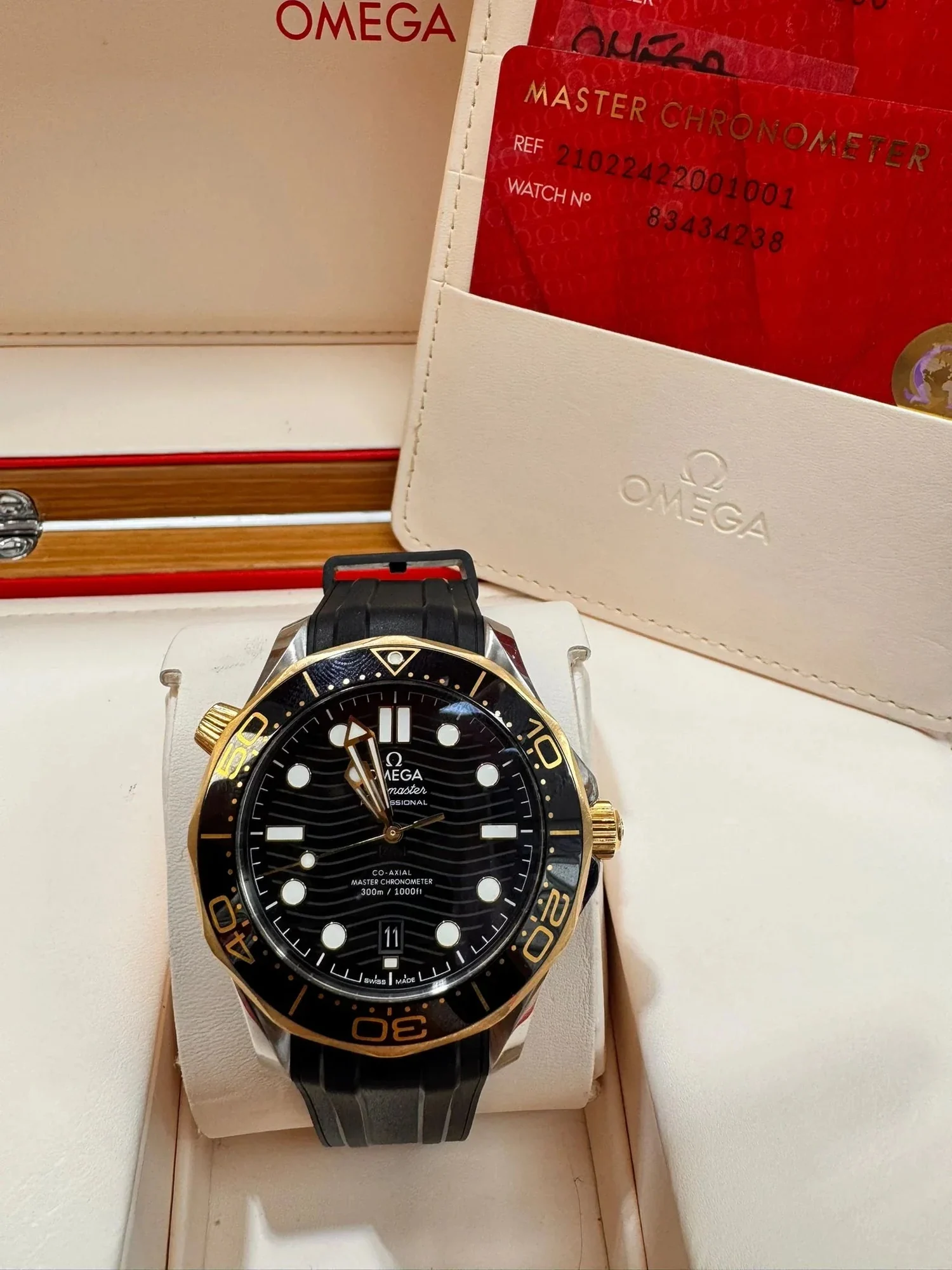 OMEGA SEAMASTER DIVER BLACK GOLD – gallery view