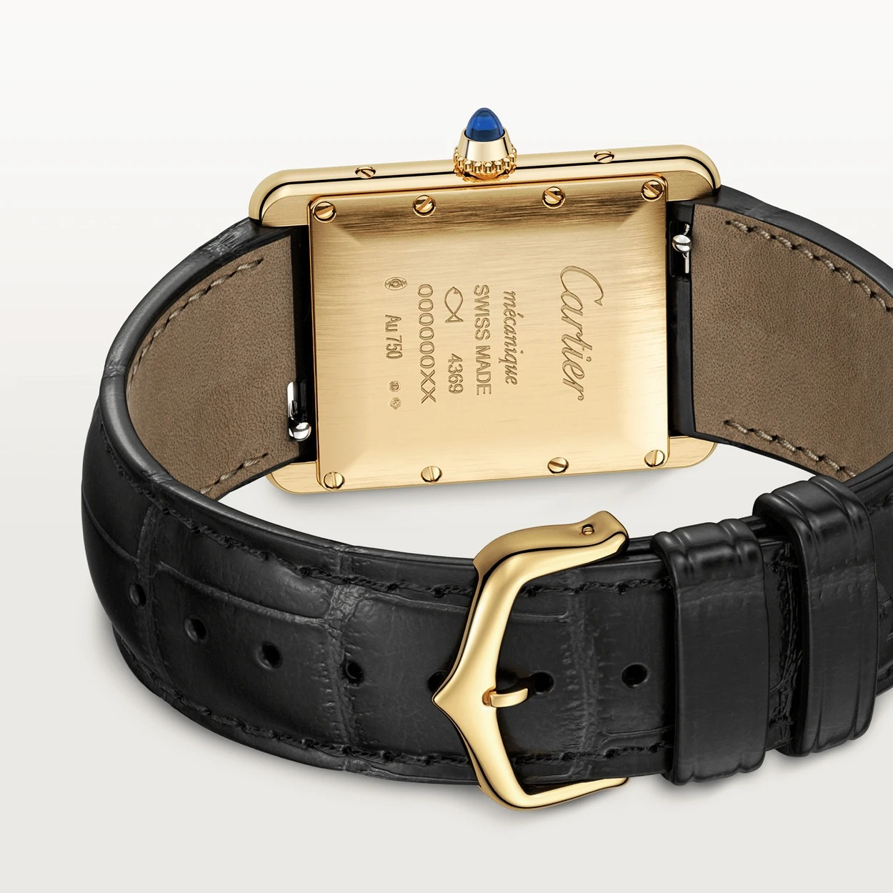 MONTRE TANK LOUIS CARTIER full black gold – gallery view