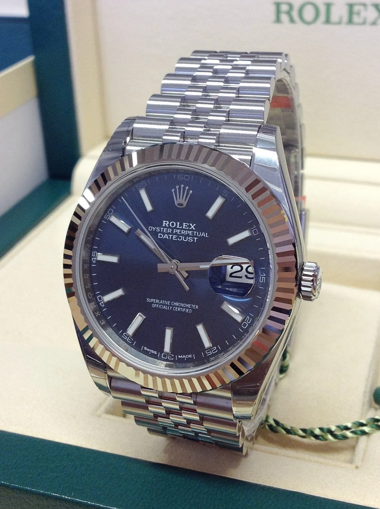 Rolex Datejust 41 Blue Jubilee Men's – gallery view