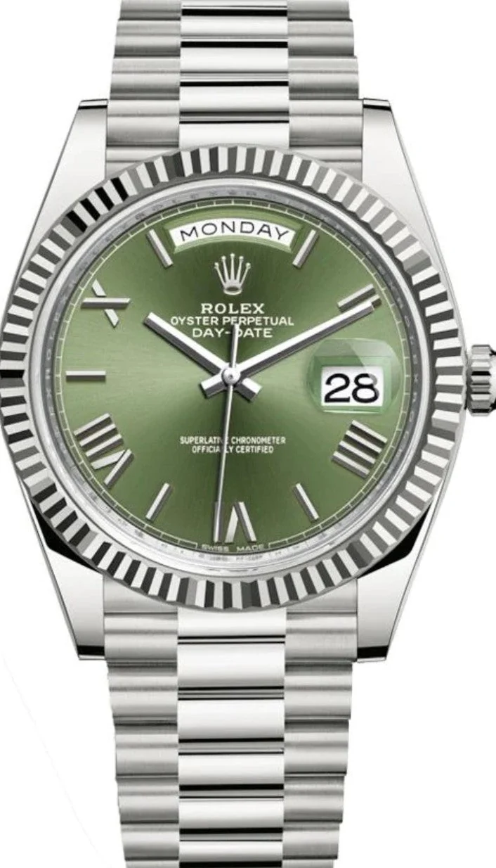 Rolex DayDate 40 Green Men's – main view