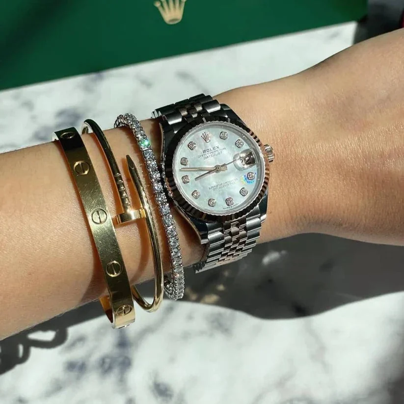 Rolex Datejust 36mm Rose Gold Bezel – gallery view