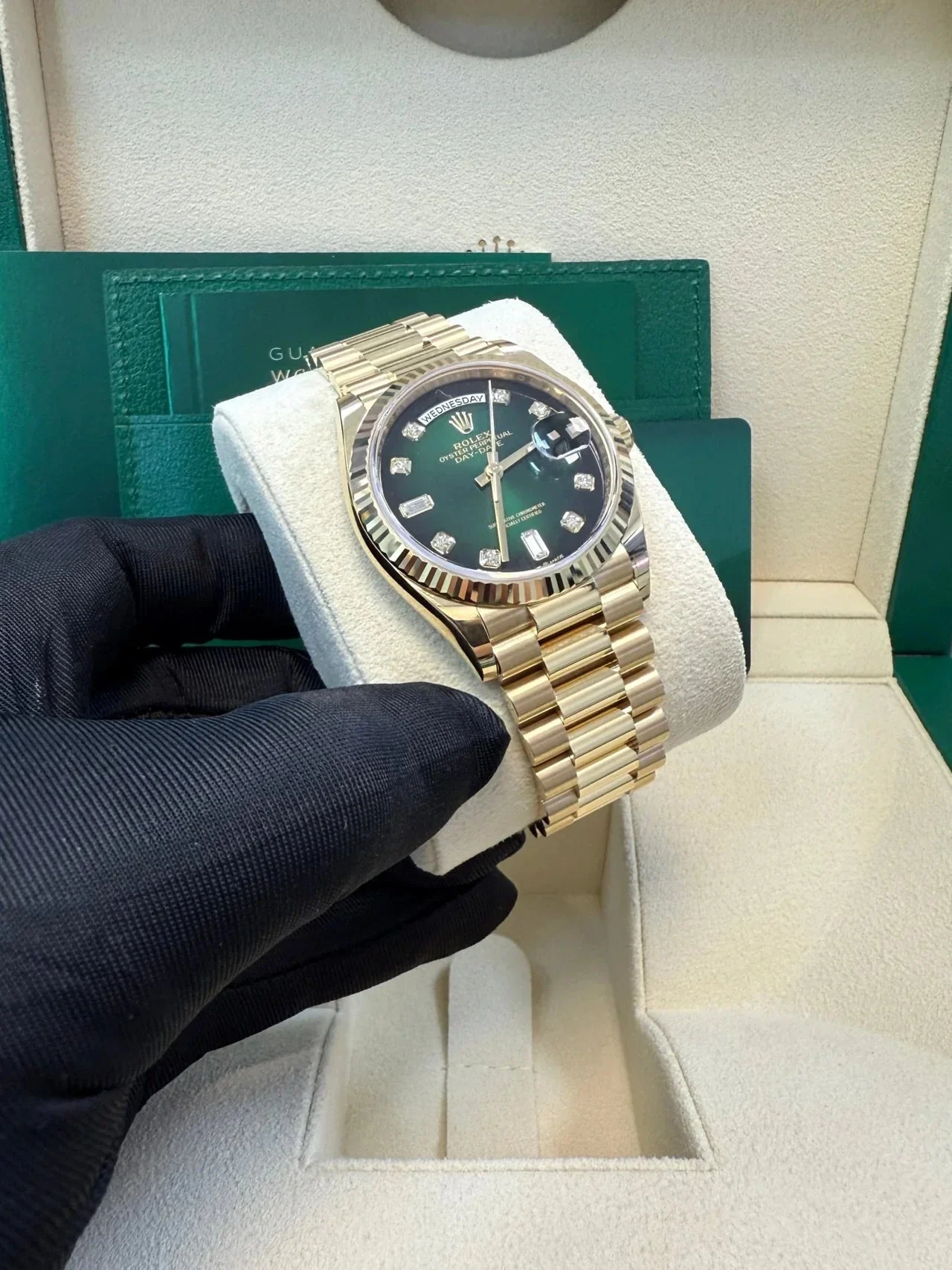 Rolex Day-Date Green Ombre Dial – gallery view