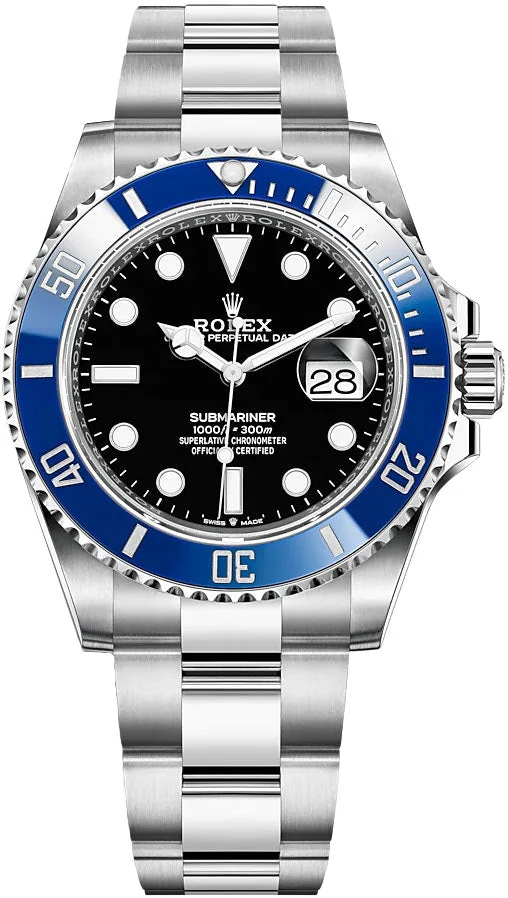 Rolex Submariner Bezel Bleue Dial Black Men's – main view