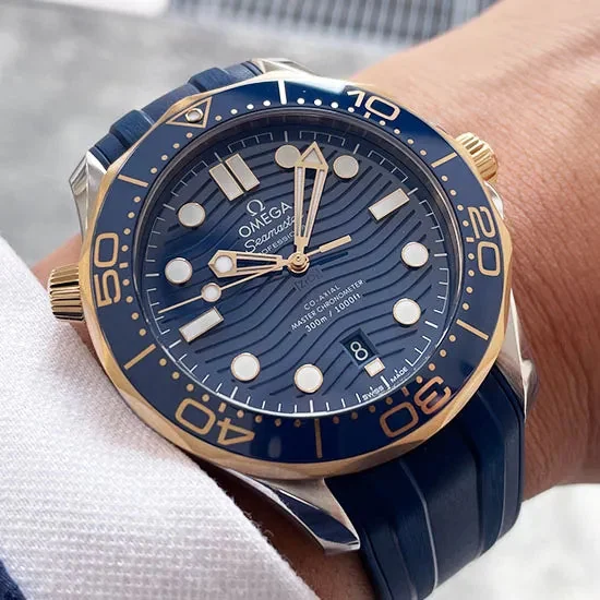 OMEGA SEAMASTER DIVER BLUE GOLD – gallery view