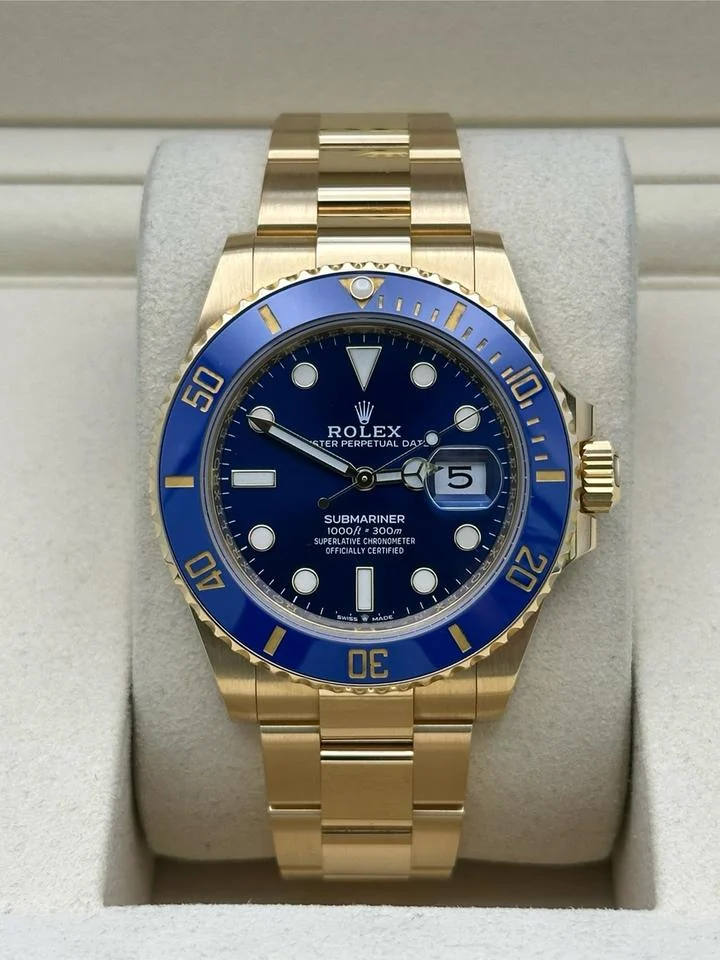 Rolex Submariner Date Gold Dial Blue – gallery view