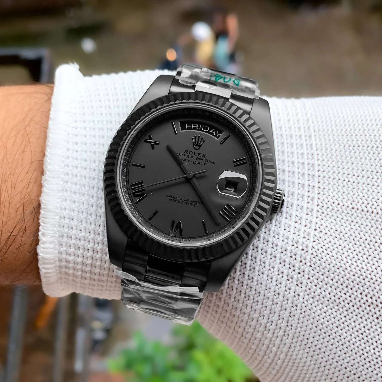 Rolex Day-Date Matt Black Knight40 – gallery view