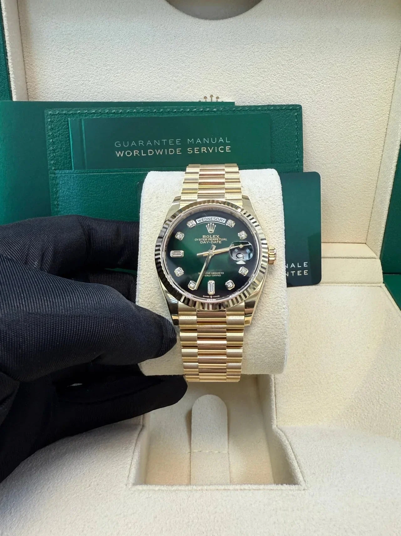 Rolex Day-Date Green Ombre Dial – gallery view