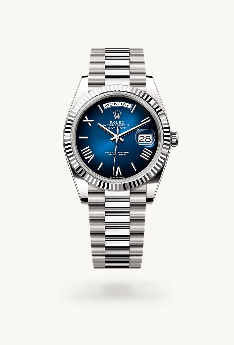ROLEX DayDate 40 Blue / Black Dial – main view