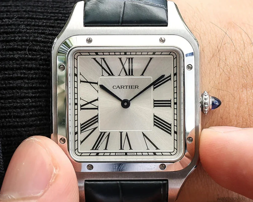 Cartier Santos dumont silver Petit modele – gallery view