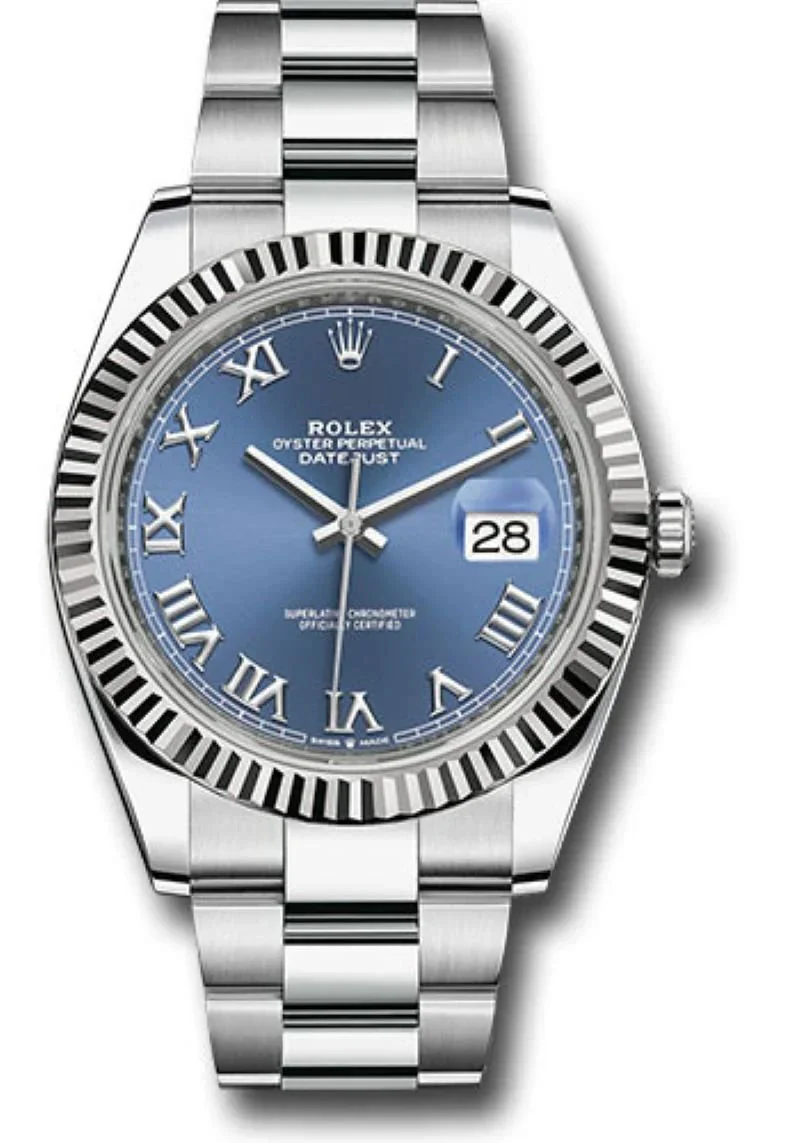 Rolex Datejust Blue Roman Dial Oyster 126334 – main view