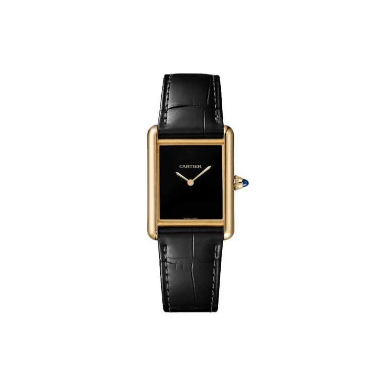 MONTRE TANK LOUIS CARTIER full black gold – main view