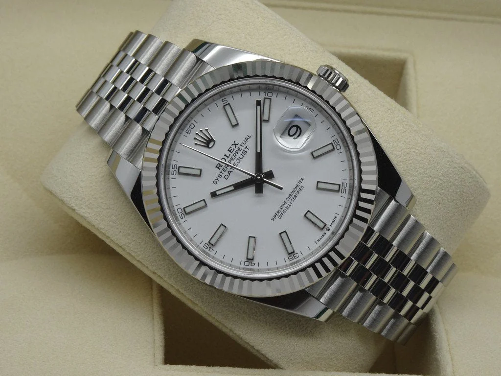 Rolex Datejust 41 White Jubilee Men's – gallery view