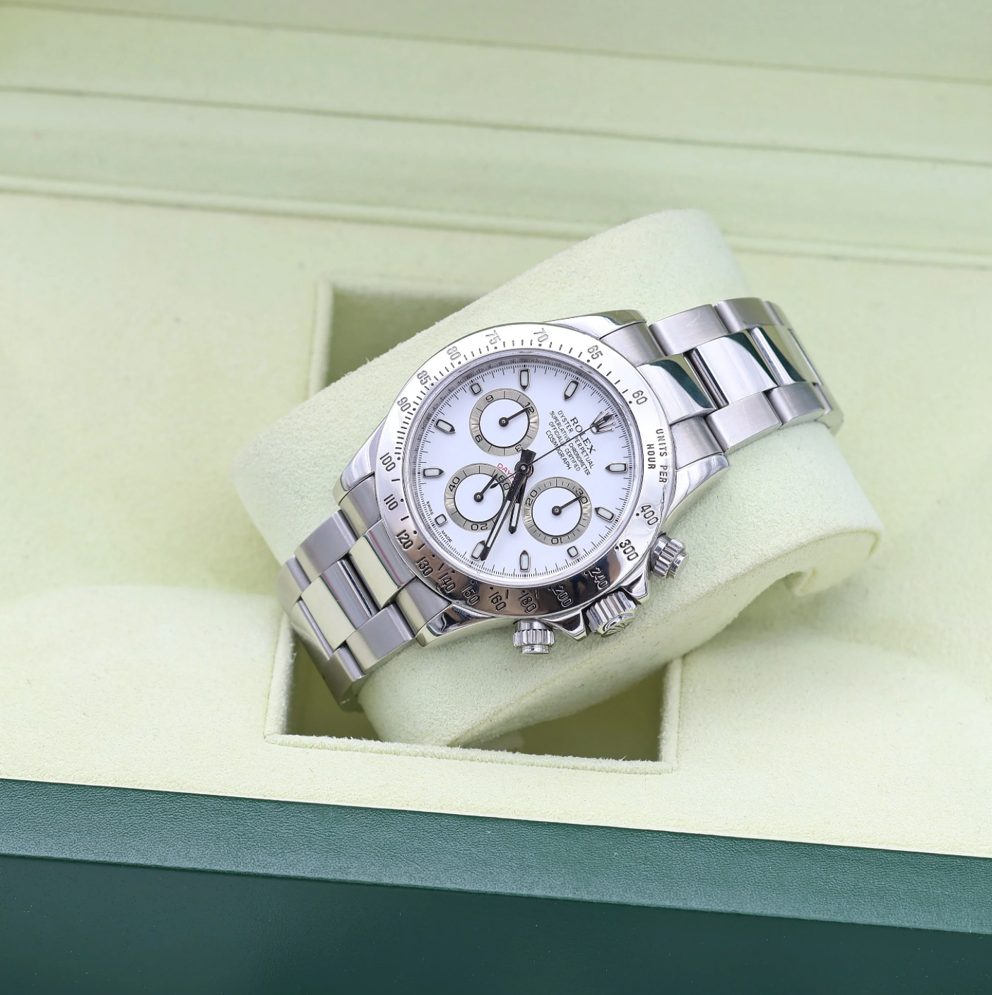 Rolex Daytona Oyster Cosmograph Stainless Steel Aph Chromalight – gallery view