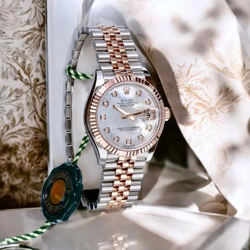 Rolex Datejust 31 Mm Rose Gold Bezel – gallery view