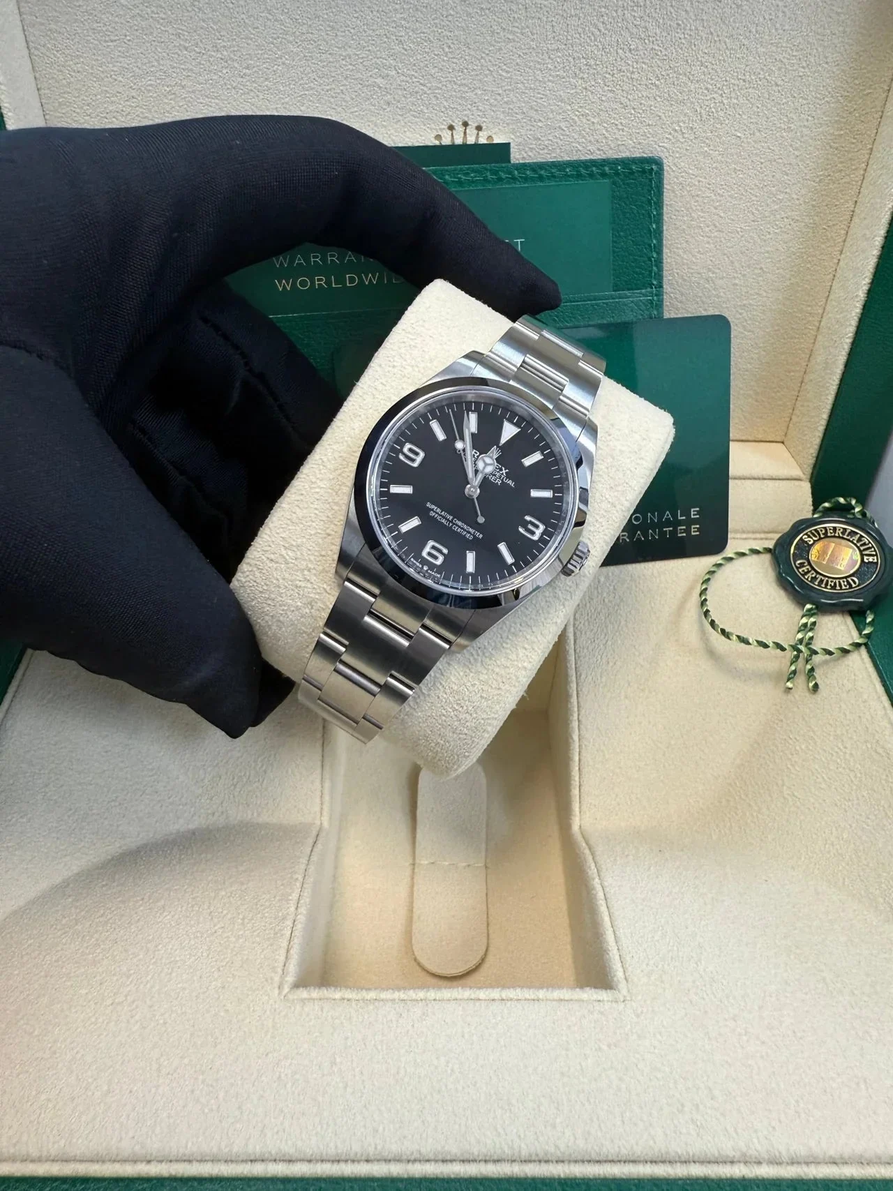 Rolex Explorer Oyster Perpetual Black – gallery view