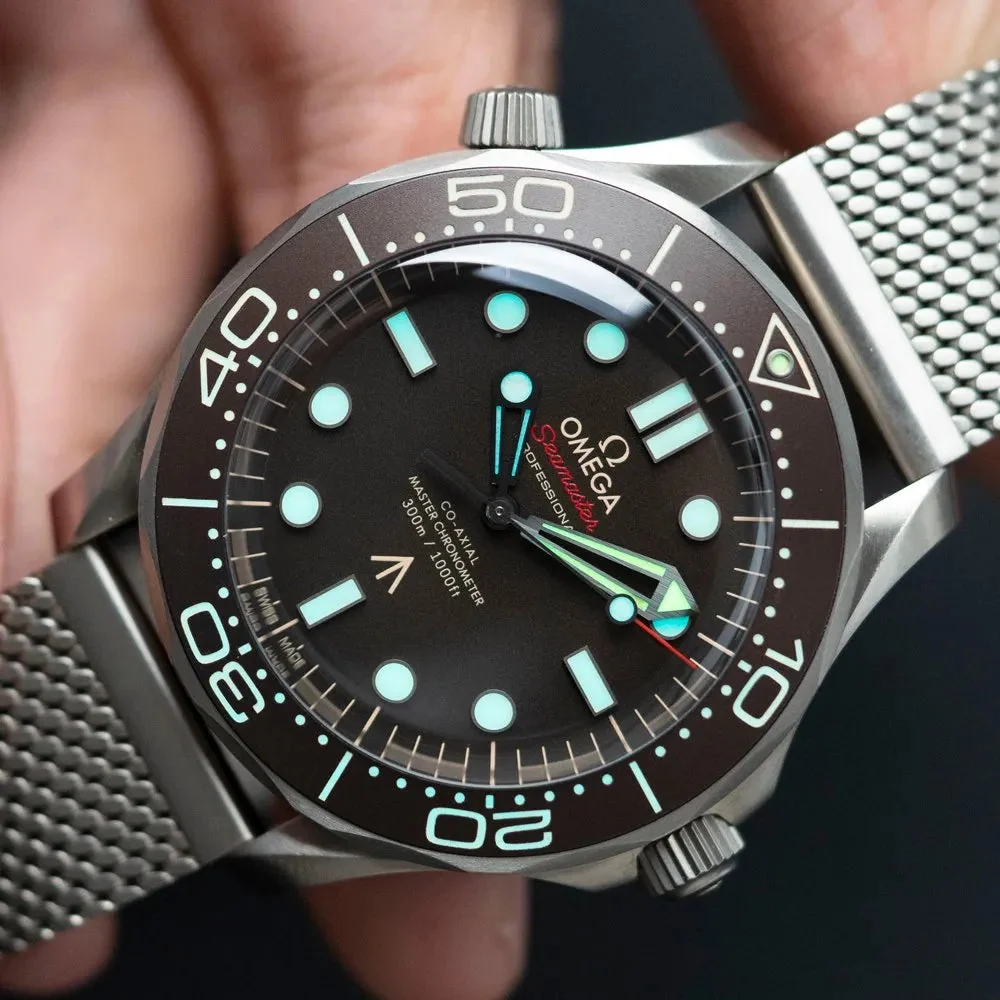Omega Seamaster Diver 42 MM steel bracelet silver/brown – gallery view