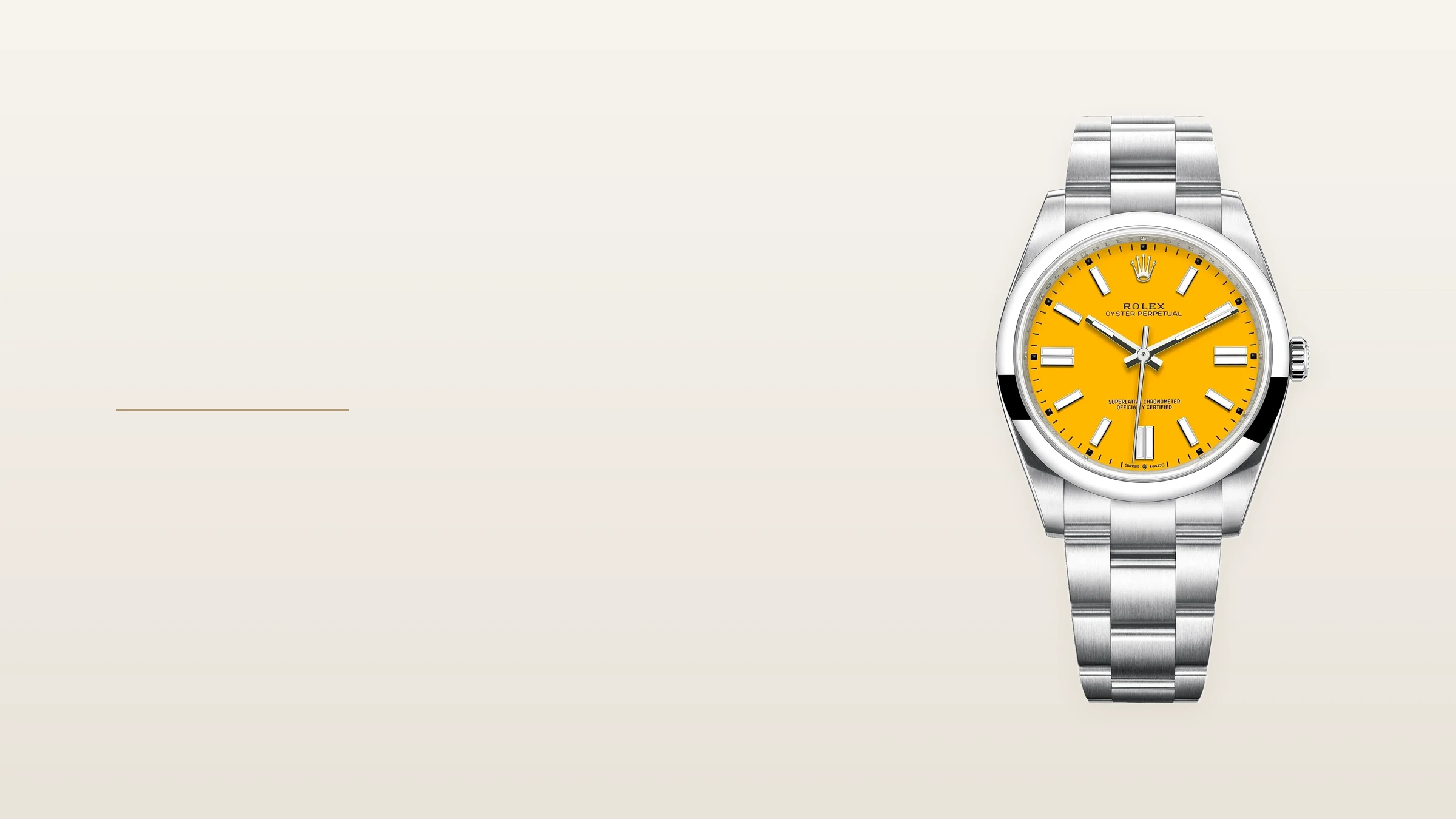 Rolex Oyster Perpetual featured watch