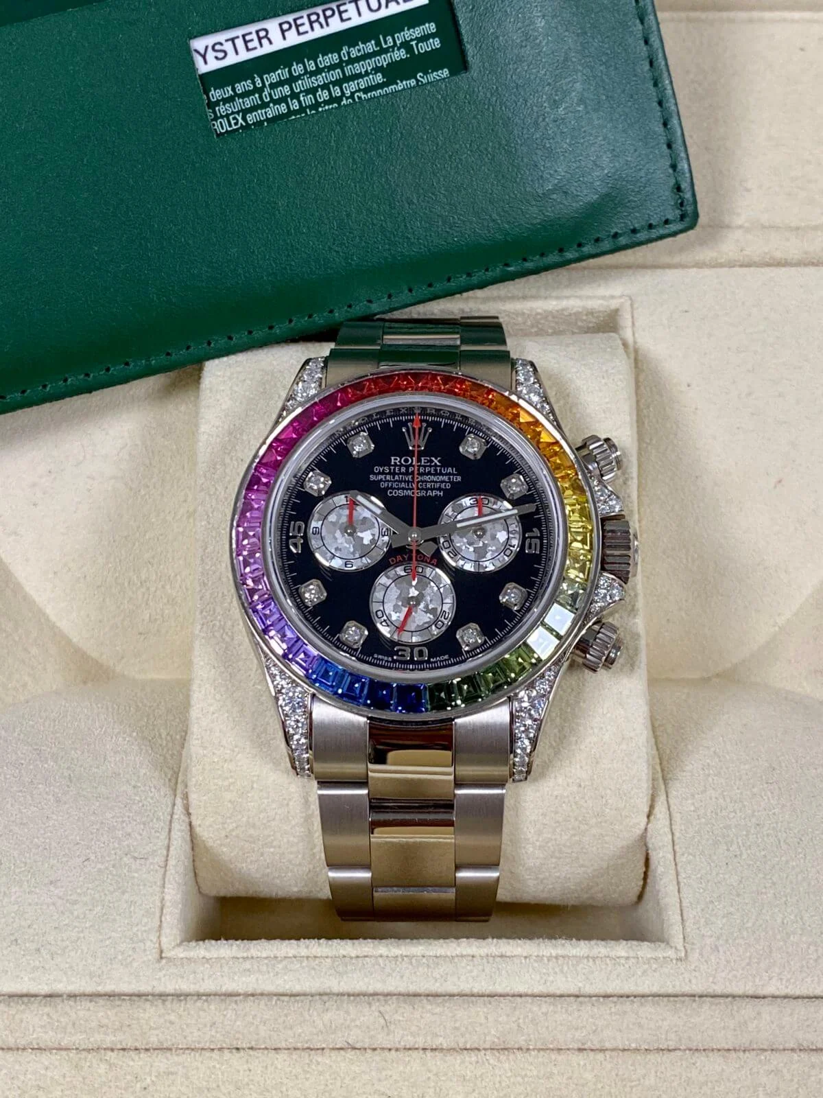Rolex Daytona Cosmographe RAINBOW Silverée – gallery view