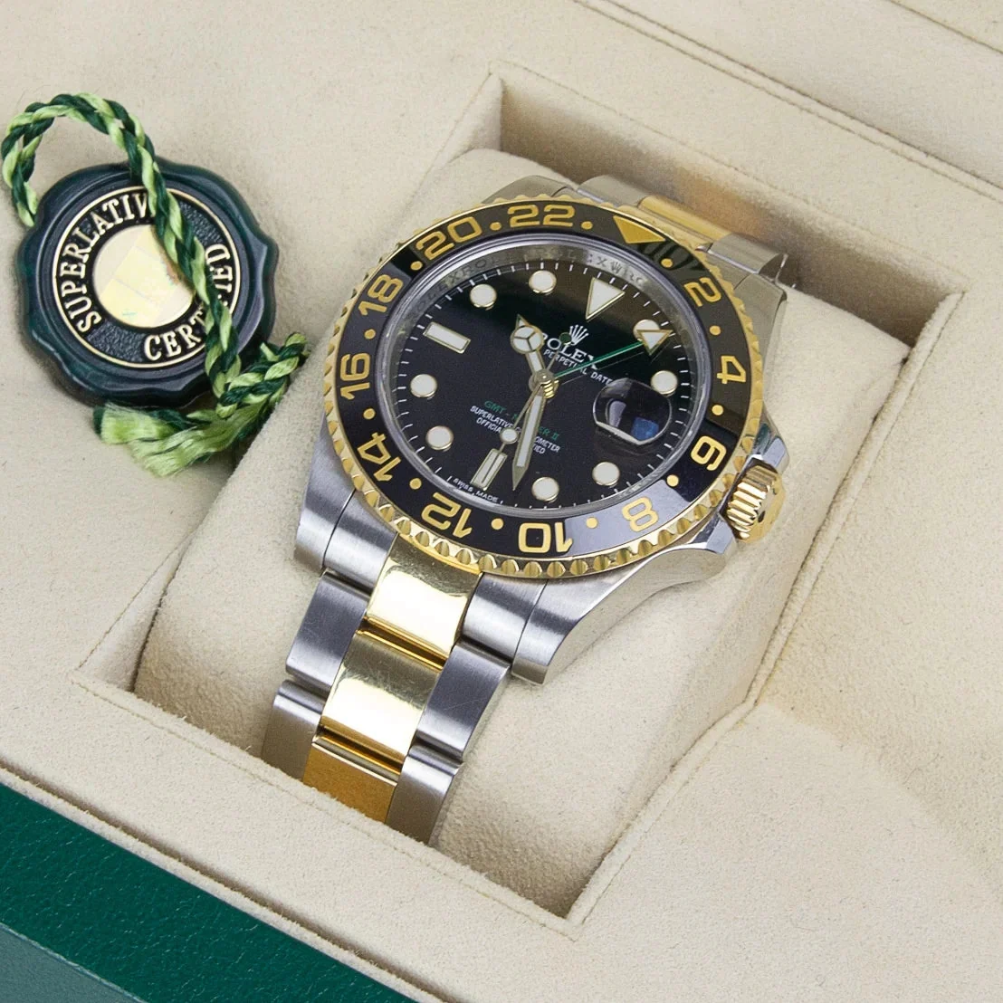 Rolex Gmt-Master Ii Oyster Silver Gold – gallery view