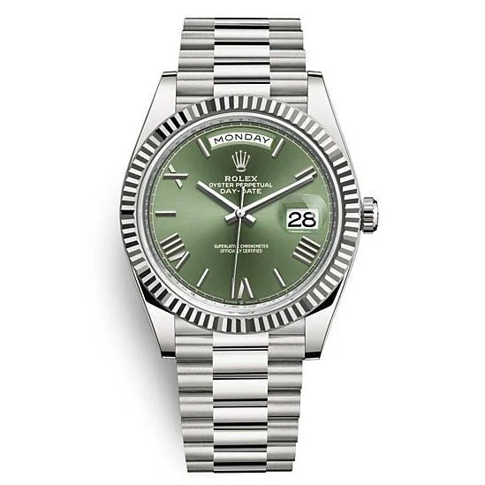 Rolex Day-Date Olive Green Silver – main view