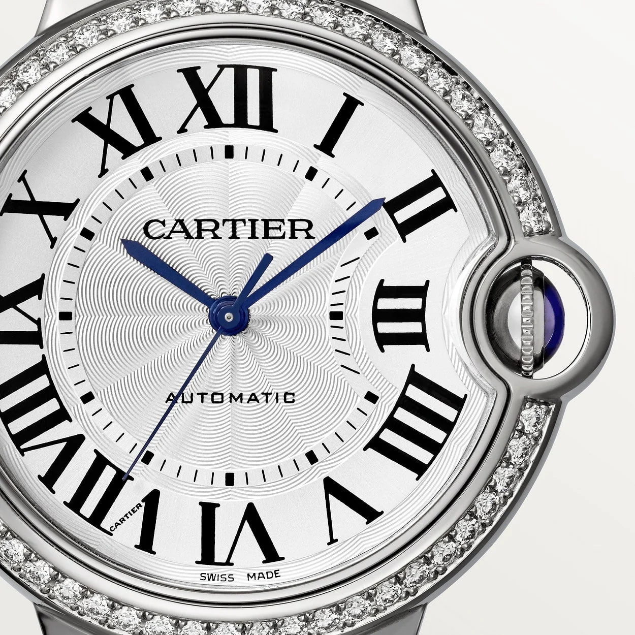 BALLON BLEU SERTIE ARGENTÉ 36mm – gallery view
