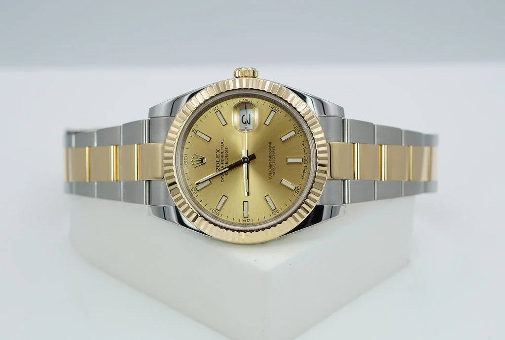 Rolex Datejust 126333 Stainless Steel - Gold Champagne Dial – gallery view
