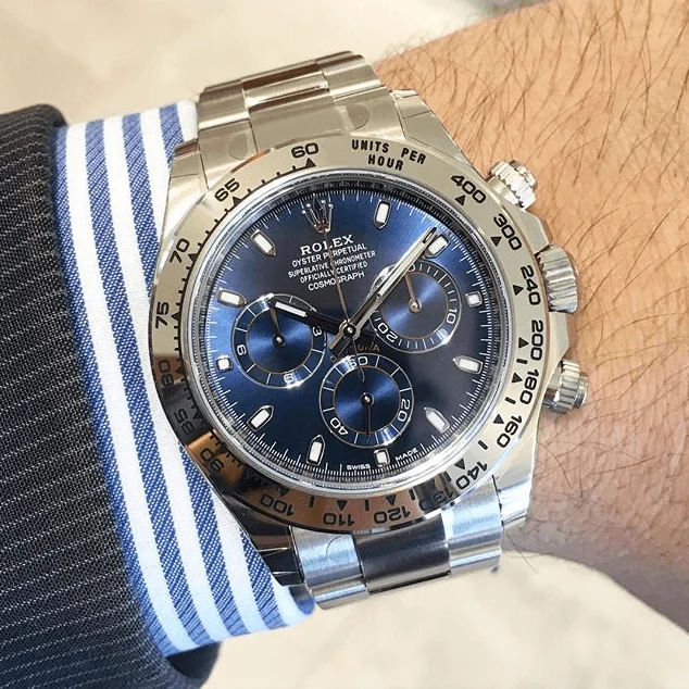 Rolex RLX Daytona Cosmographe Dial Blue 116509 Men's – gallery view