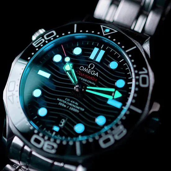 OMEGA SEAMASTER DIVER Noir Steel Bracelet – gallery view
