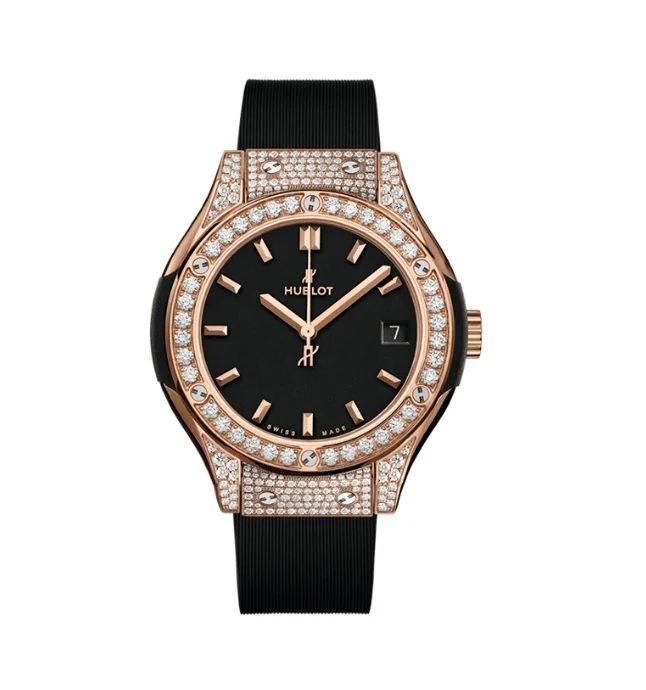 Hublot King Gold Pavé Black – main view