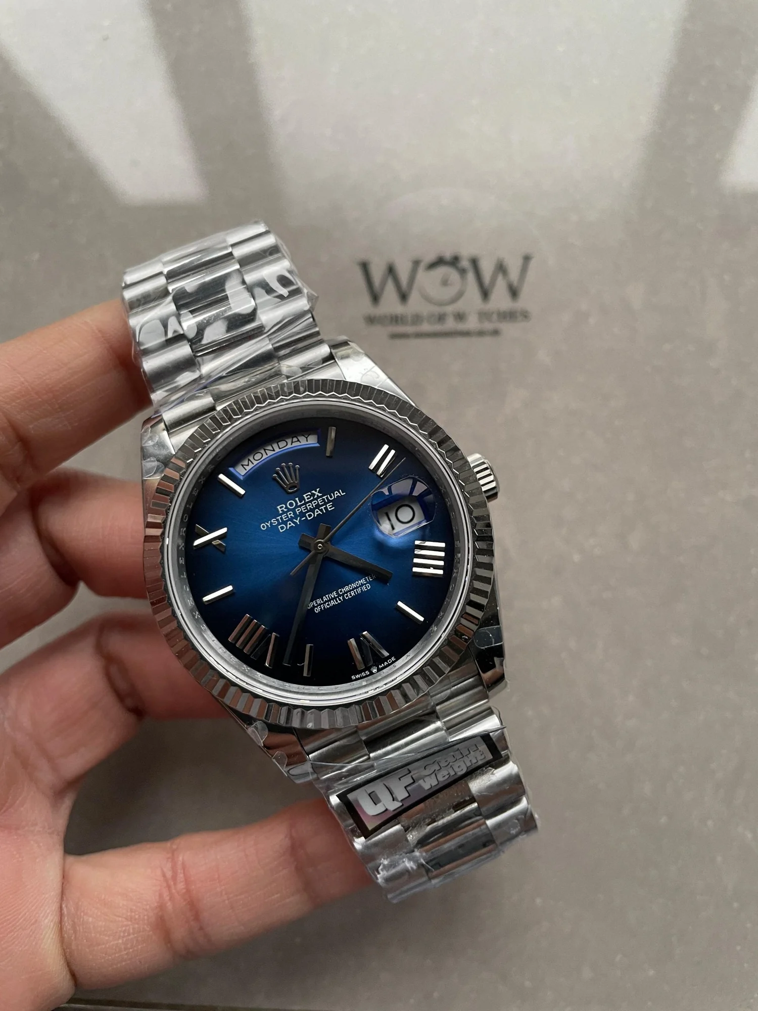 ROLEX DayDate 40 Blue / Black Dial – gallery view