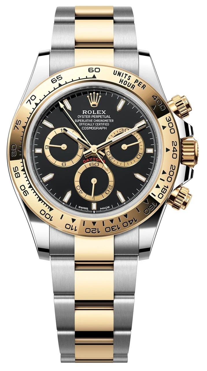 Rolex Cosmograph Daytona Gold And Black Dial Oyster Bracelet 126503 – main view