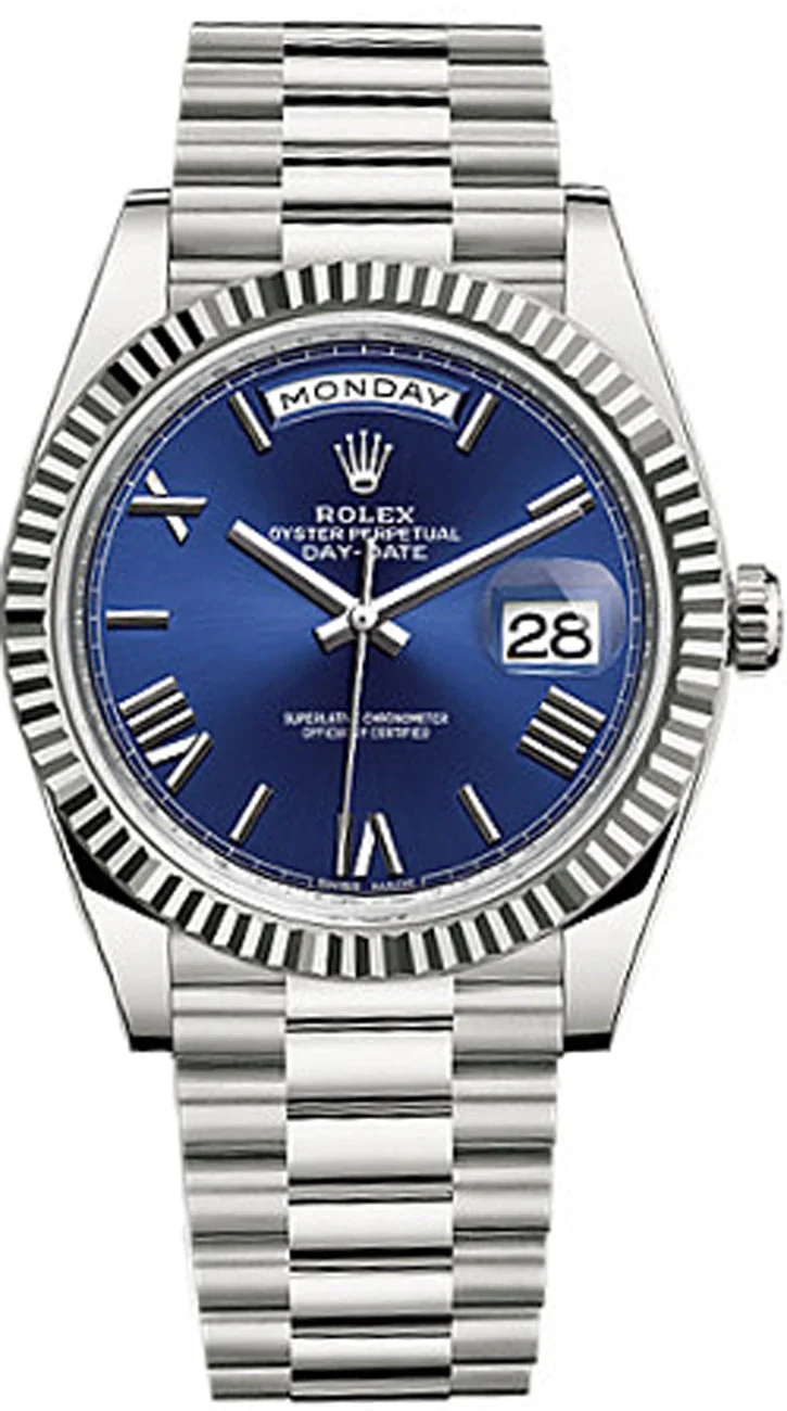 Rolex DayDate 40 Blue Men's – main view