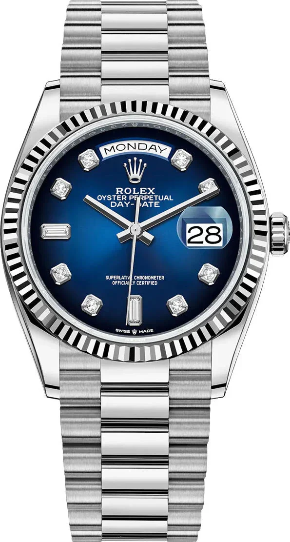 Rolex Day-Date 36 Blue Ombre Dial – main view