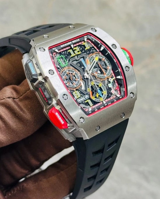 Richard Mille 65-01 Noir Boitier Silver – gallery view