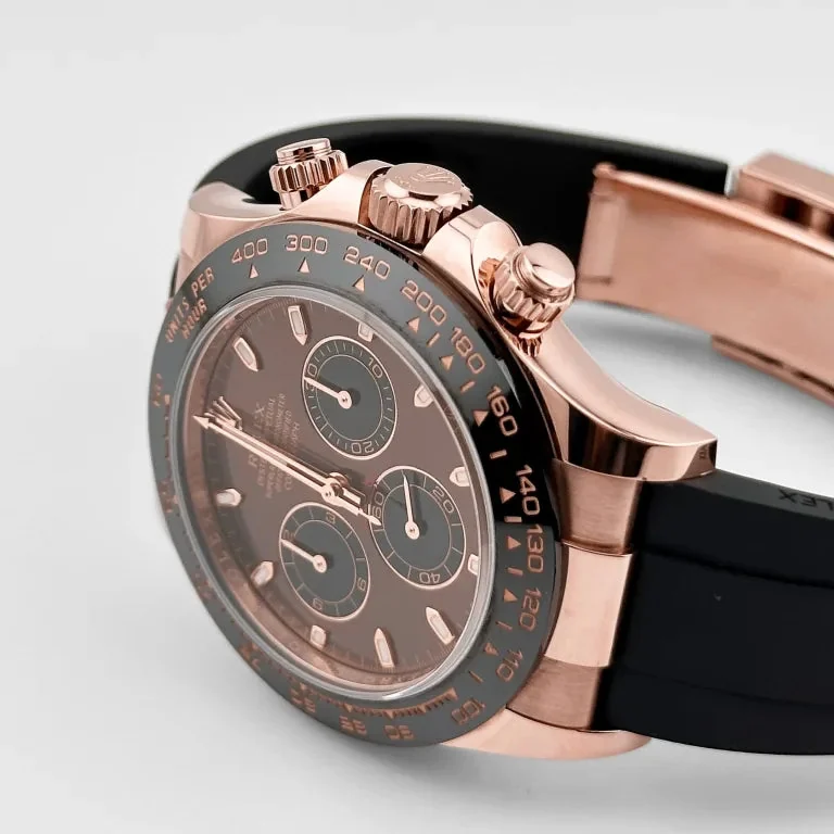 ROLEX DAYTONA Everose Gold Cosmograph Chocolate Index Dial – gallery view